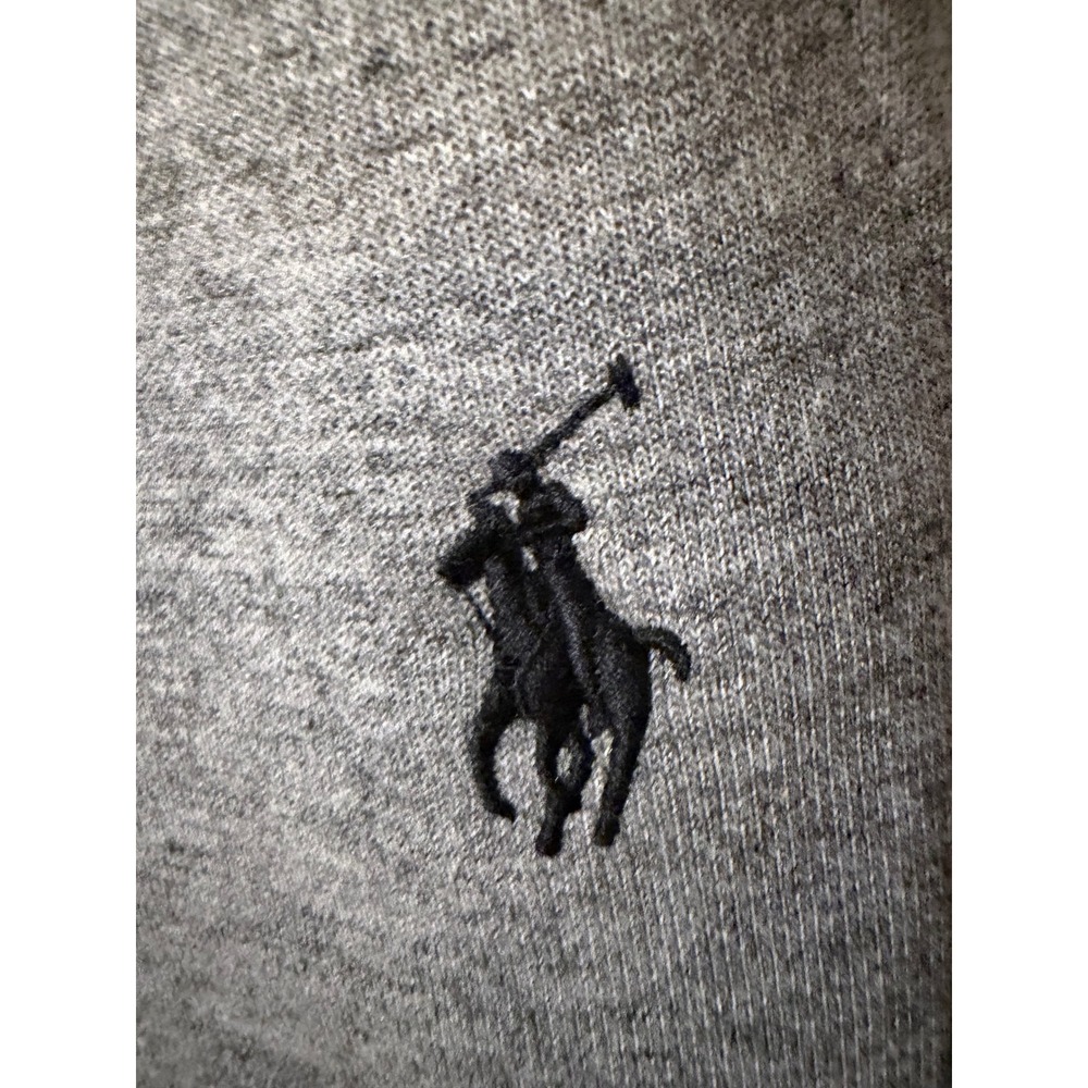 Polo Ralph Lauren Mens Heather Gray Tech Fleece Sweat Shorts Pony Logo Large - Picture 2 of 8